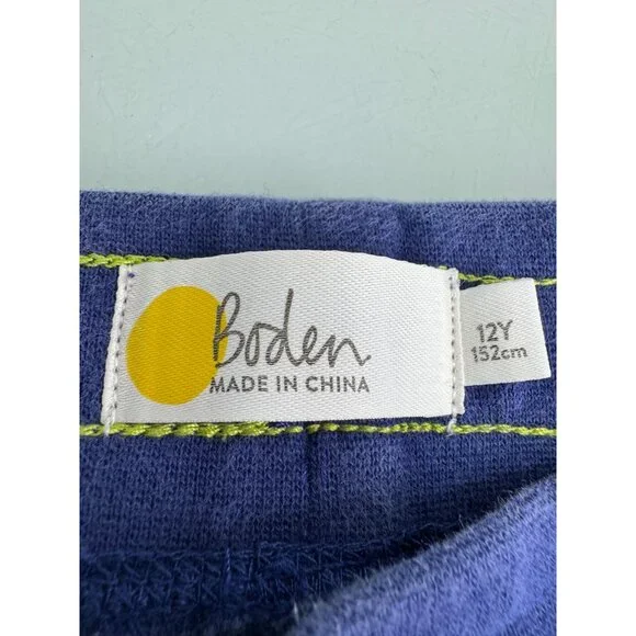 Boden Girls Kids Sweatpants Blue Comfy Pants Elastic Waist 12Y - Picture 3 of 8